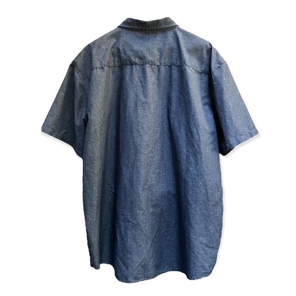 MOLOKAI SHORT SLEEVE BUTTON DOWN SHIRT HEATHER GRAY XXL - Picture 2 of 7